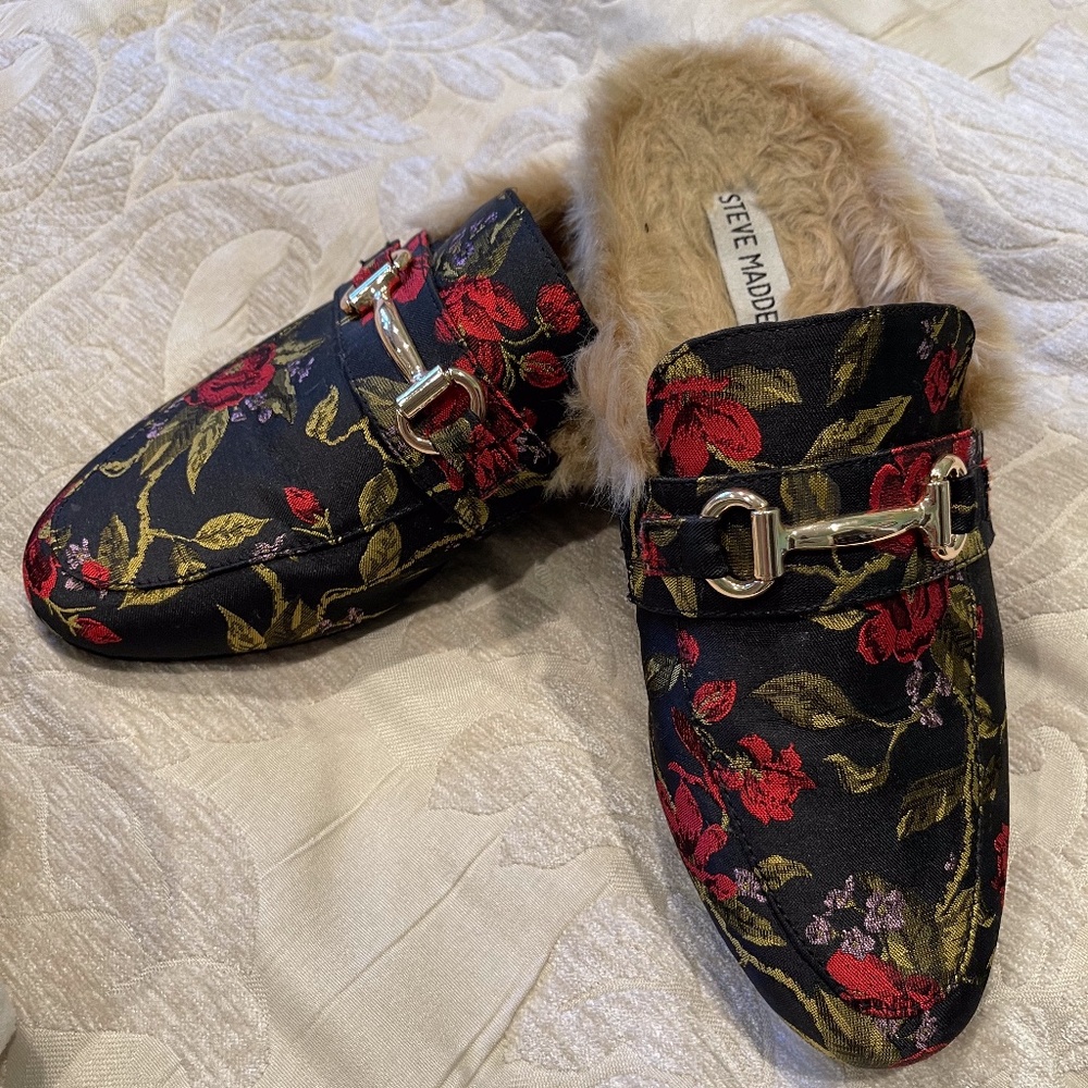 Steve Madden Fur Loafers